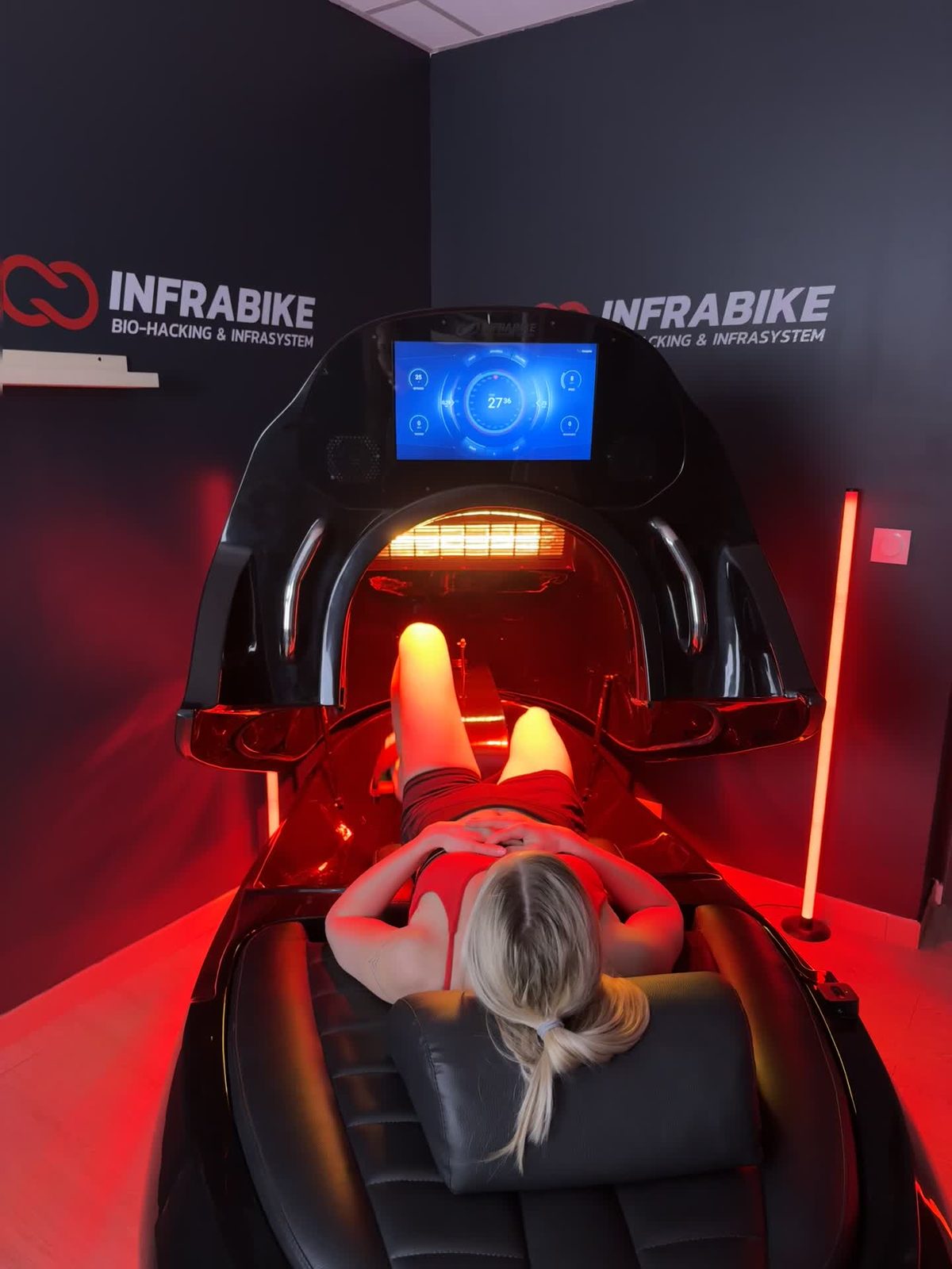 Session InfraBike au showroom GMP Beauty Concept